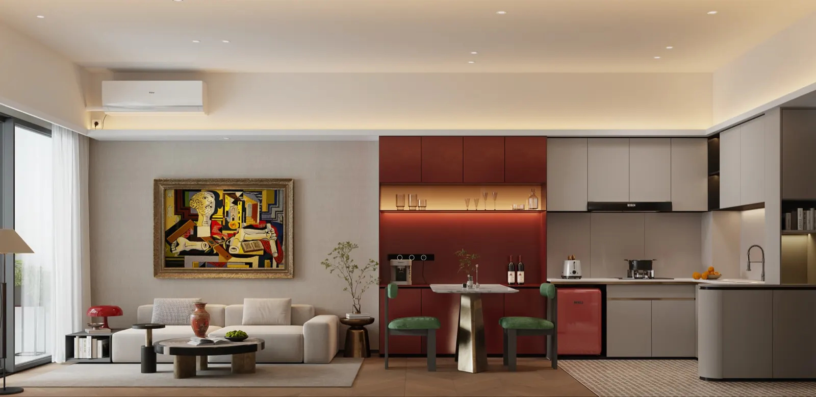 1 bedroom interior